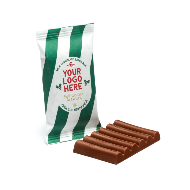 Winter Collection – 6 Baton Bar – Milk Chocolate³